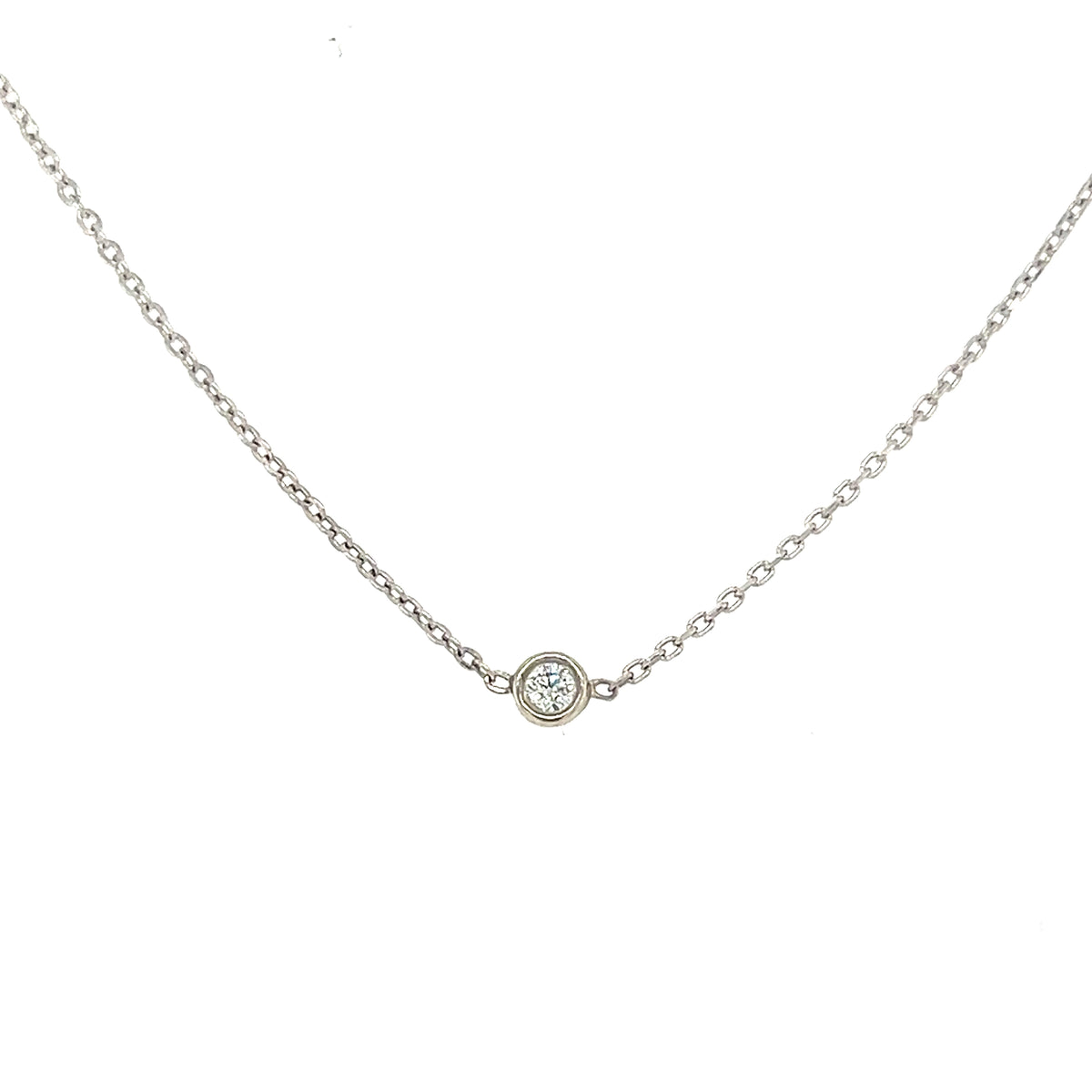 Diamond Bezel Necklace